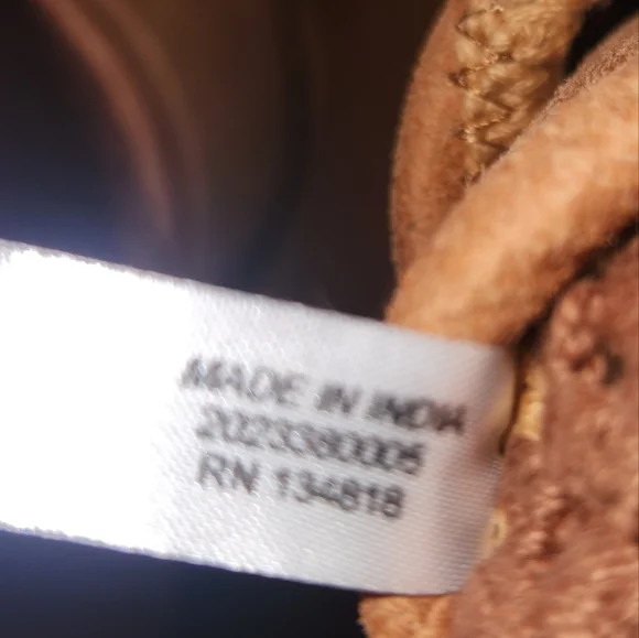 HOBO‎ Daisy Brown Crochet 100% Cow Leather Cotton Shoulder V Bag - Picture 9 of 10